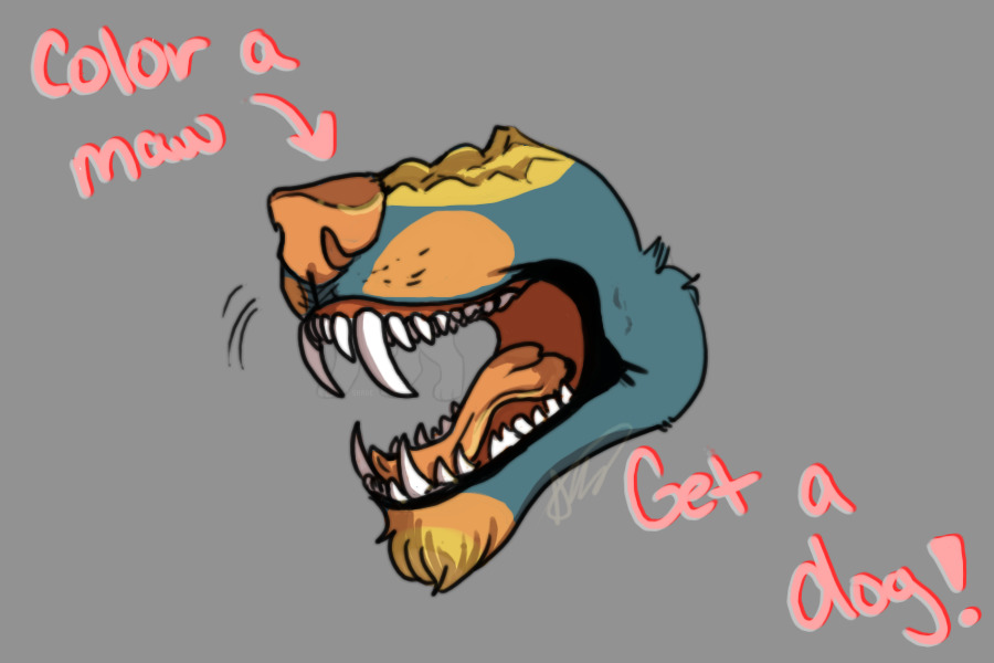 Color a maw. Get a dog.
