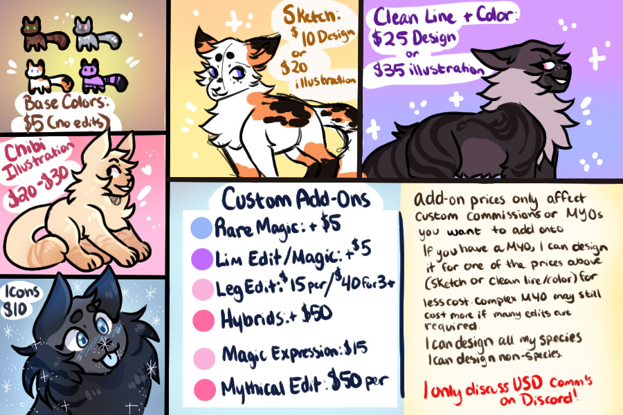 Kiwipen Early 2023 Commission Prices