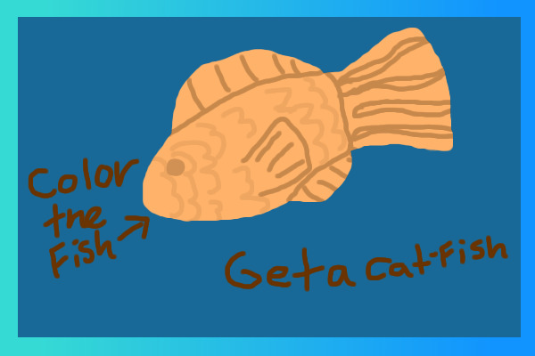 Color the fish get a cat-fish