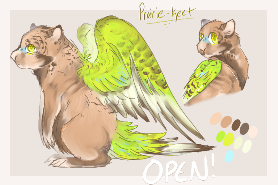prairie dog + parakeet | raffle [closed]