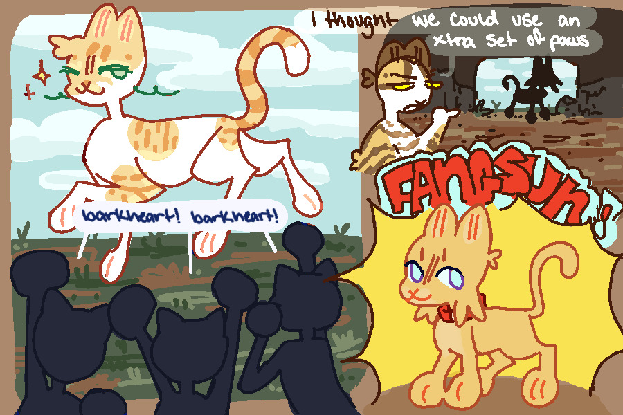 a new cat joins mothclan!