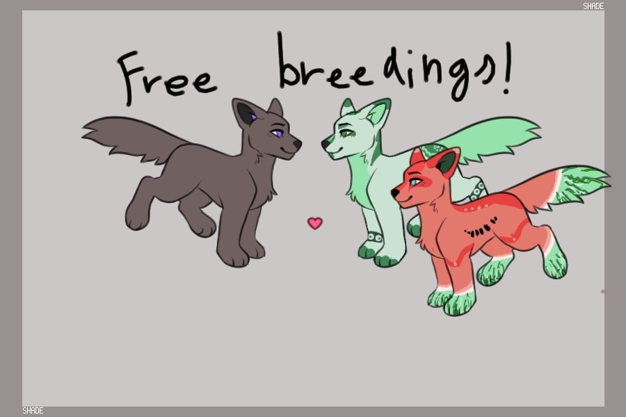 Free breedings! (Will add more parents potentially)