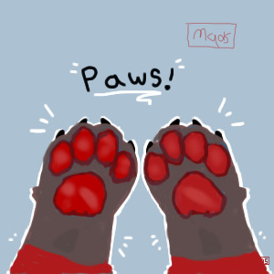 Paws! (lemon coyote)