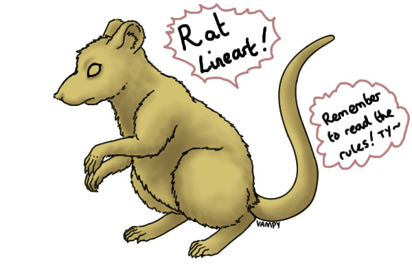 Rat Lineart Numbah 2!