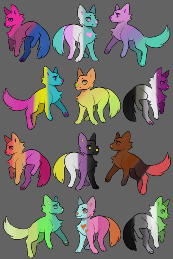 Rainbow and Pride Pup Adopts!