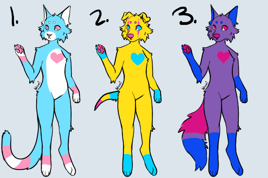 Anthro Pride Adopts 15C Each
