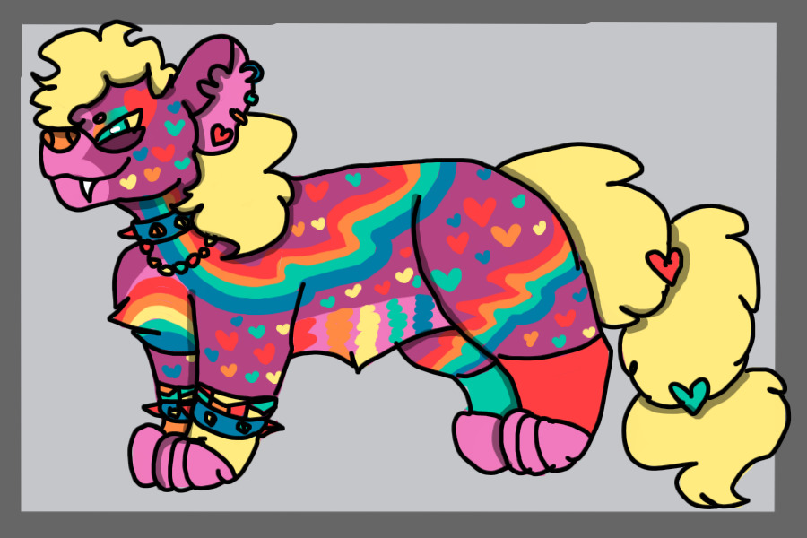 c4c- Rainbow Hyena