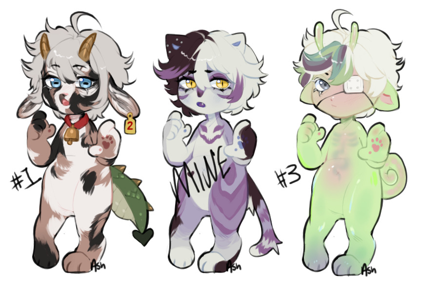 1/3 OTA anthro critters; closed