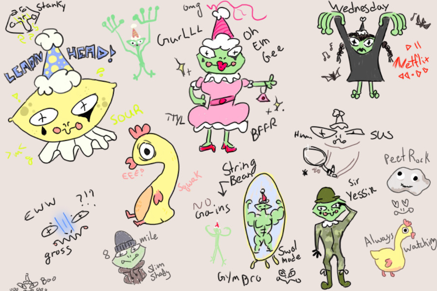 froggy scribbles