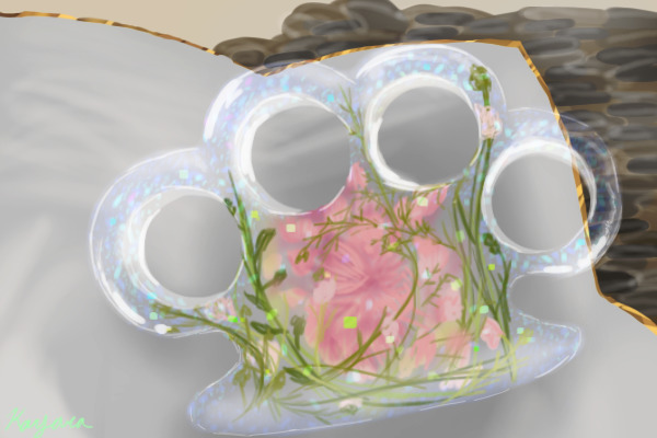 Break something but with flowers ! :p ...and resin