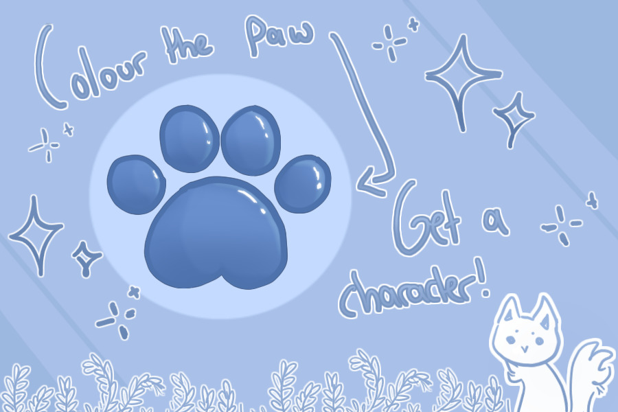 Colour a paw | get a character V3