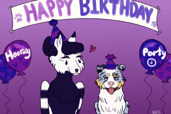 A Purple Birthday Party for the Birthday Girls!