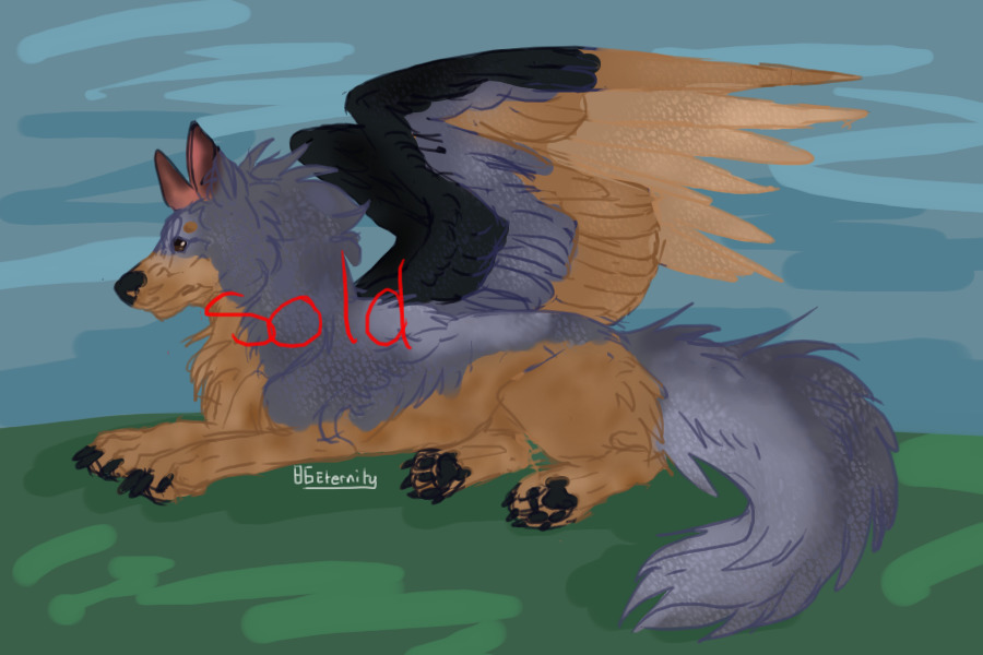 15c$ Winged Wolf Adopt [SOLD]