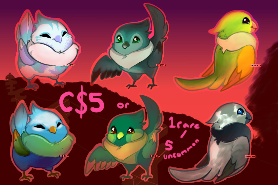 BIRD ADOPTS - CHECK ORIGINAL IMAGE