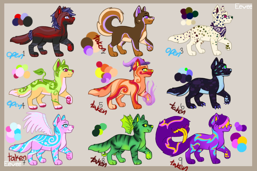 Adoptables (3/9 open)