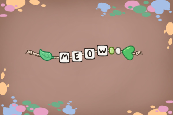 Friendship bracelet! (Green cabin themed)