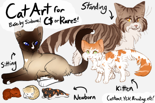 (Open) Cat Art for C$ or Rares