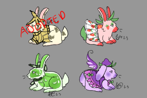 PWYW Fruit Bunny Adopts (OPEN!)