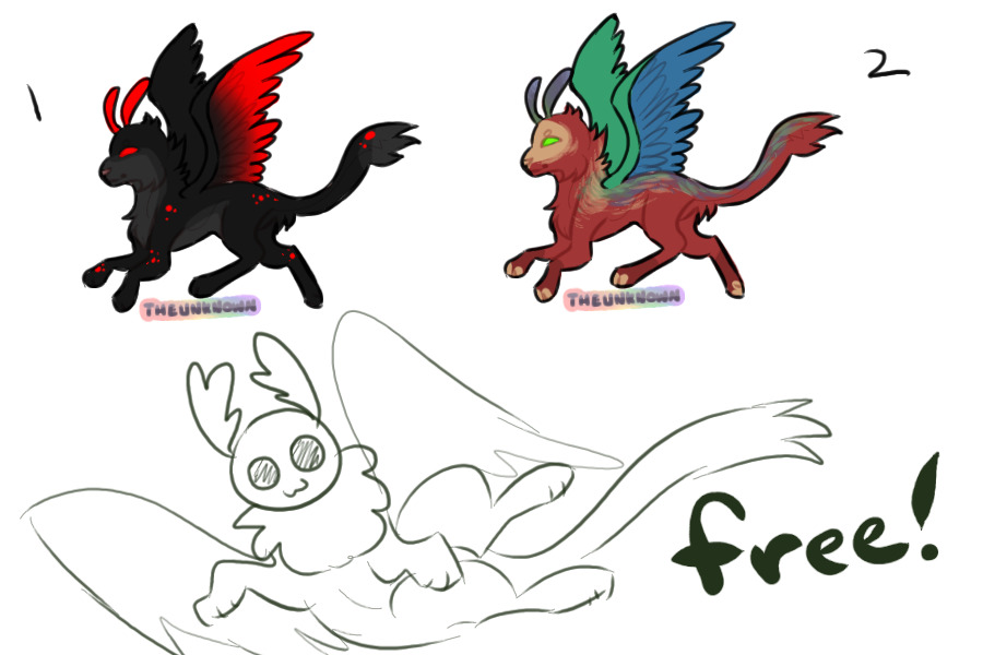 free feathery moth dogs