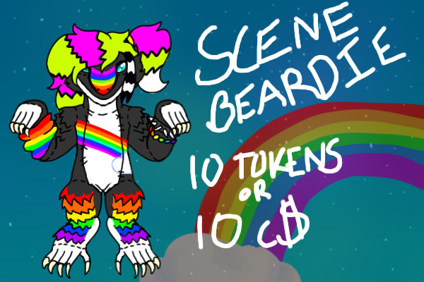 scene beardie | 10 tokens.10c$