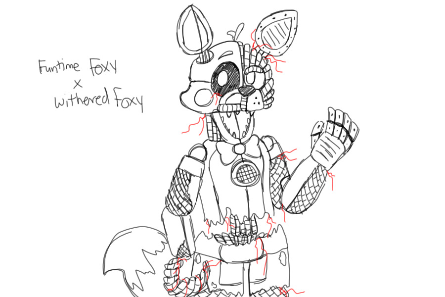 Withered funtime foxy