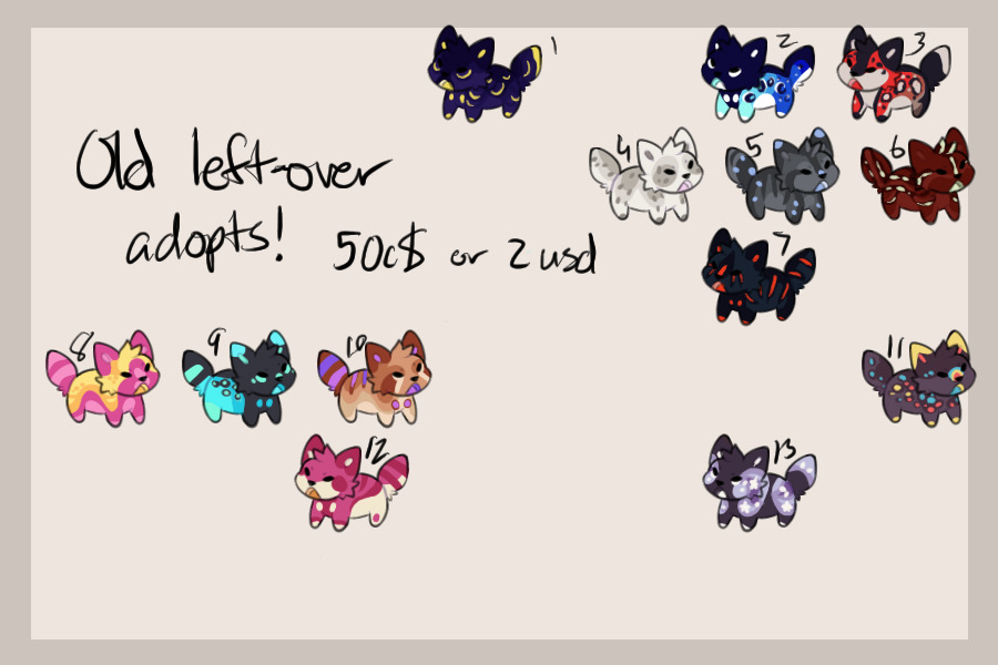 old leftover adopts