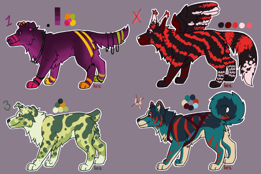 more dog adopts!! 30C$ [1/4 open]