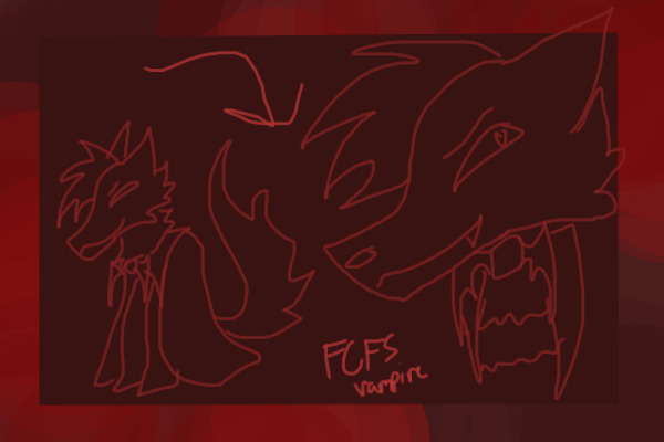 TAKEN // Free FCFS Vampire Canine Sketch!