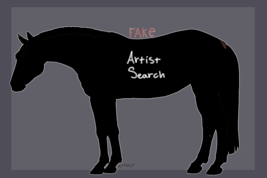 Palisade Roping Horse’s Artist Search || Open