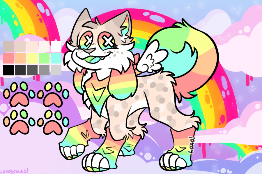 rainbow kittydog adopt