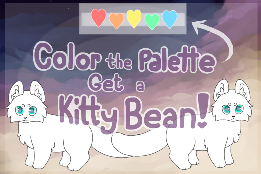 PWYW Color the Palette, Get a Kitty Bean!