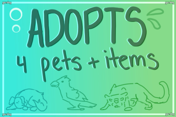 Adopts 4 Pets + Items