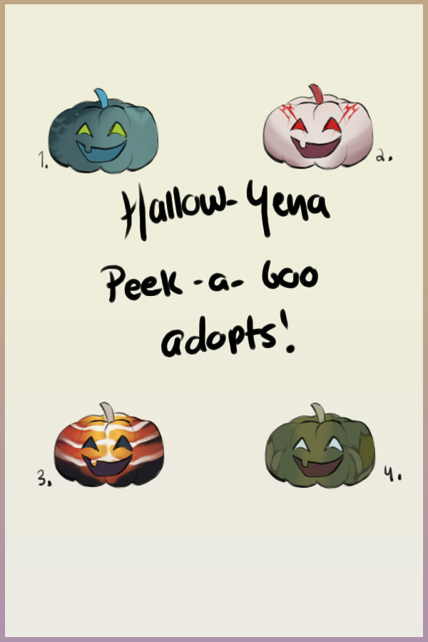 Hallow-Yena Adopts! Pending Sale