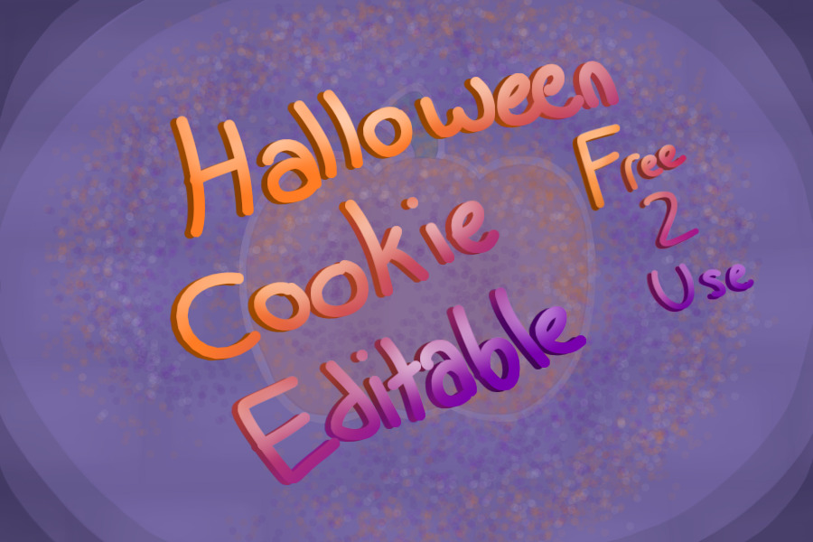 Halloween Cookie Editable -F2U-