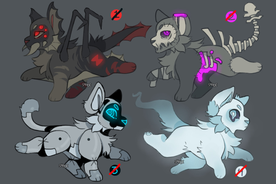 adopts - spooky cats !! :o