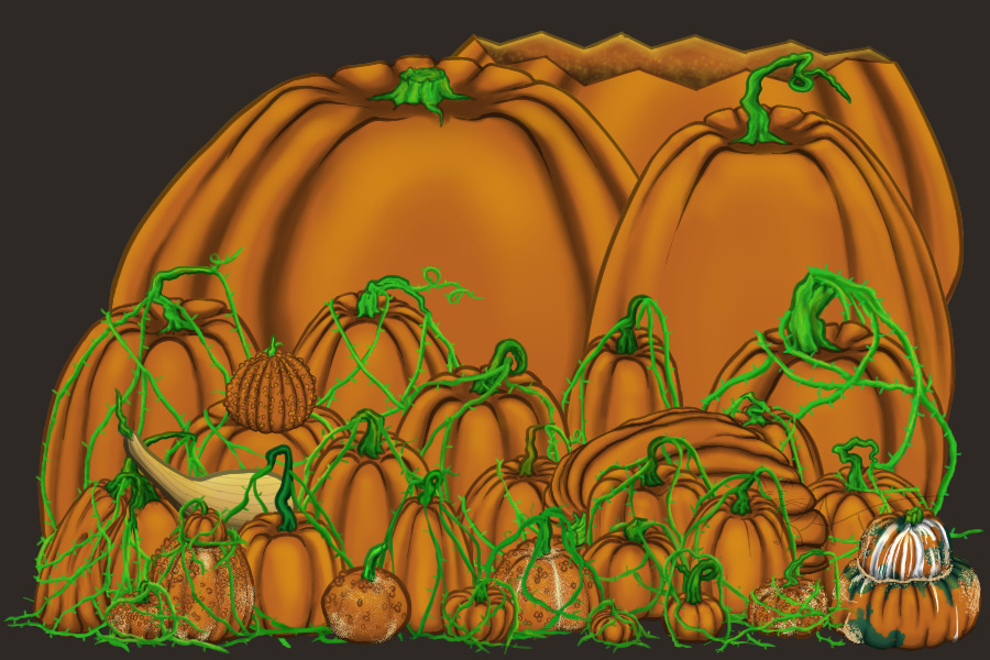 Pumpkins | Build Your Own Background + Jack-O-Lantern
