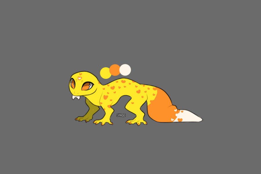 candy corn gecko adopt (sold)