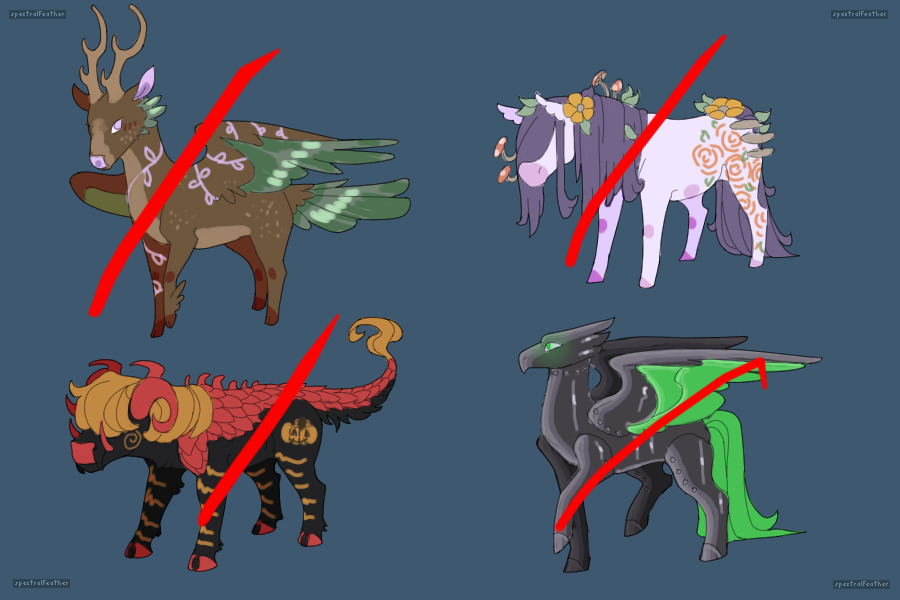 Mythical Creature adopts!