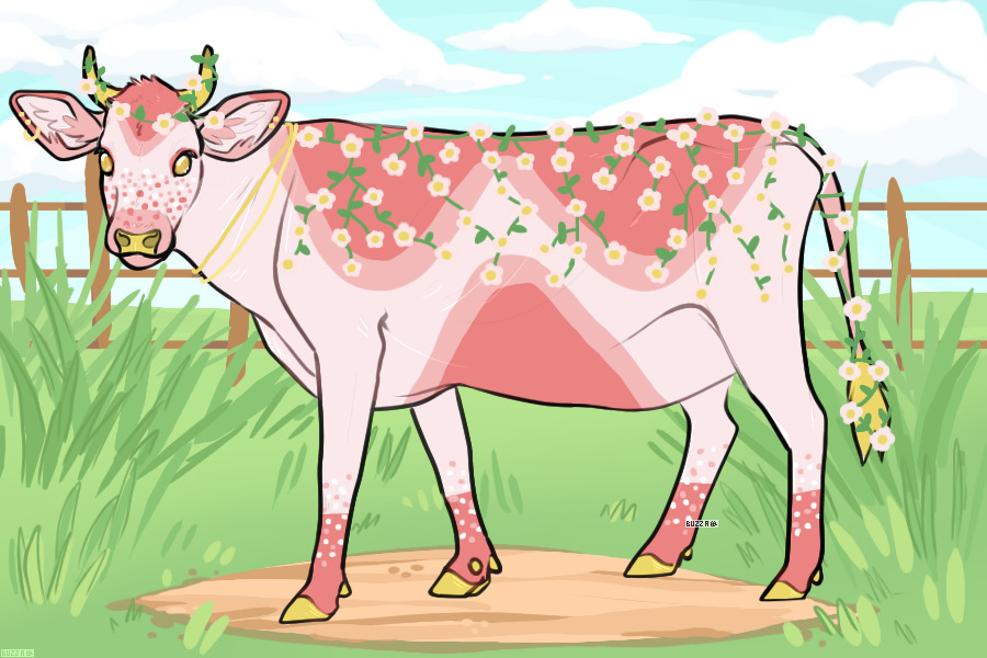 flower cow