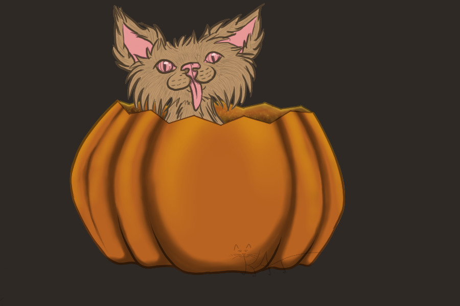 Free To Use | Pup in a Pumpkin