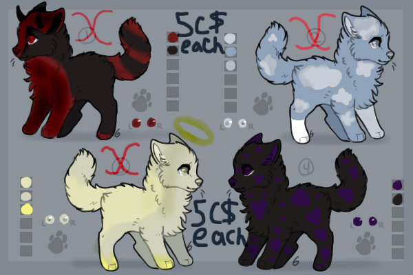 One cute puppy for 5C$ left!