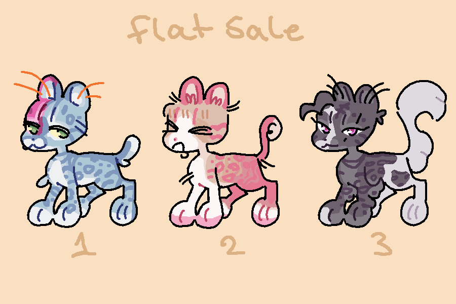 flat sale c$ adoptables! (0/3)
