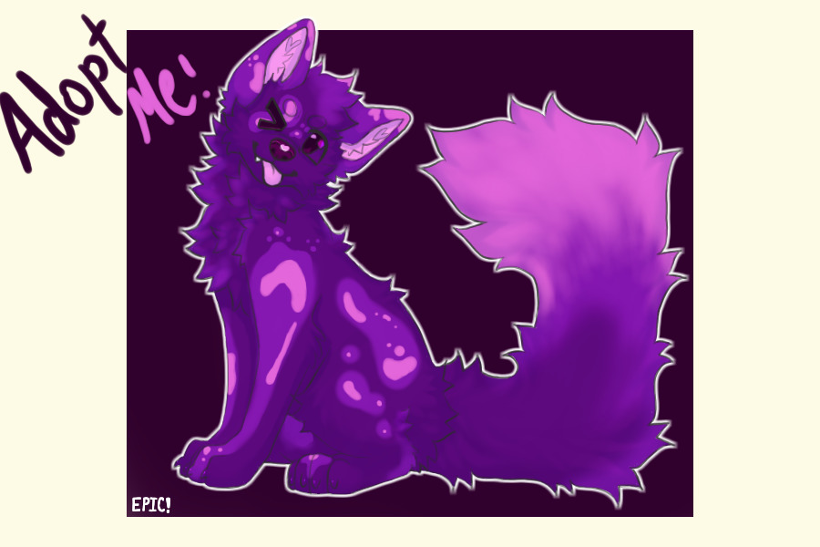 Purple Lava Lamp Dog Adopt [CLAIMED]