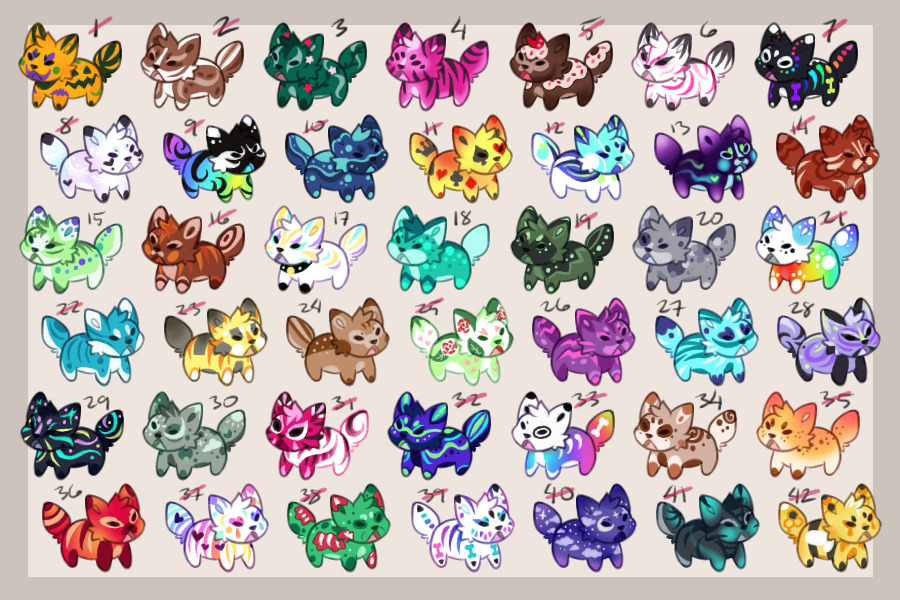 Doggo Adopts - 16/42 AVAILABLE! • REDUCED PRICES