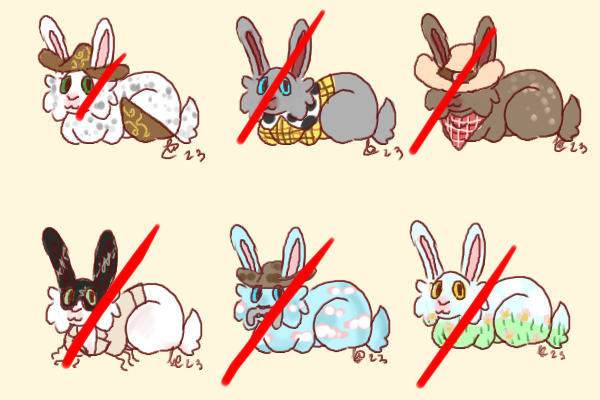 Cowboy Bunnies! (5/6) OPEN!