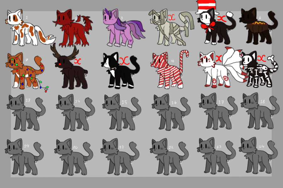 6 cats left to adopt 5c$ each <3
