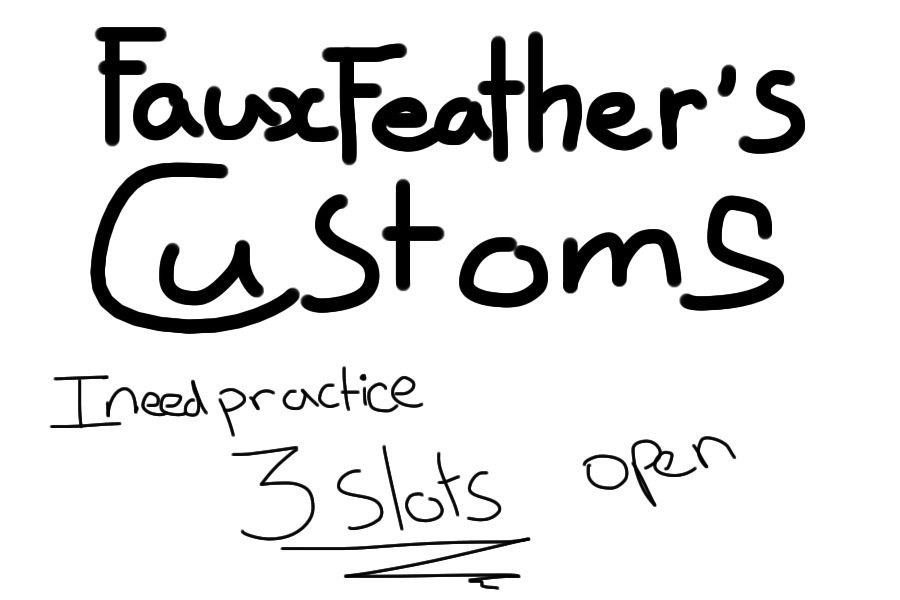 FauxFeather's Customs store (sketches)