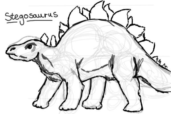 Stegosaurus sketch