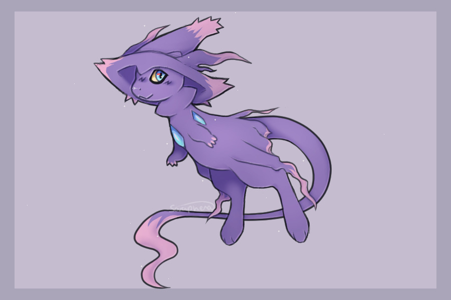 mismagius + mew fusion