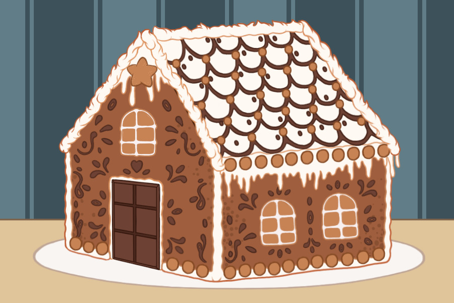 Gingerbread house color in